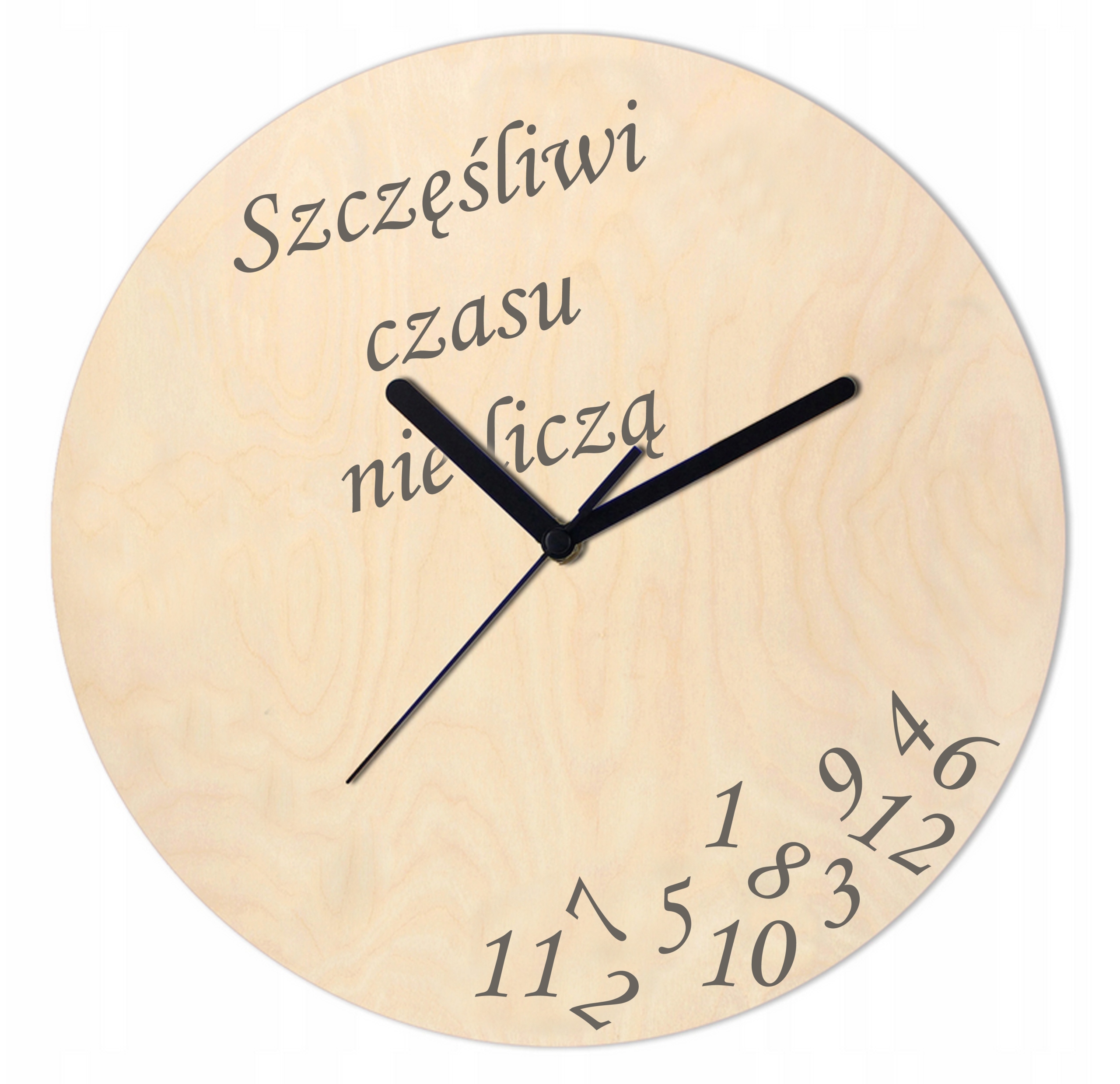 

Zegar Ścienny Szczęśliwi Zakochani czasu nie liczą