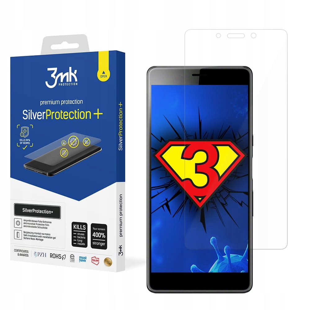 

Folia na cały ekran do Sony Xperia L3 3mk Silver +