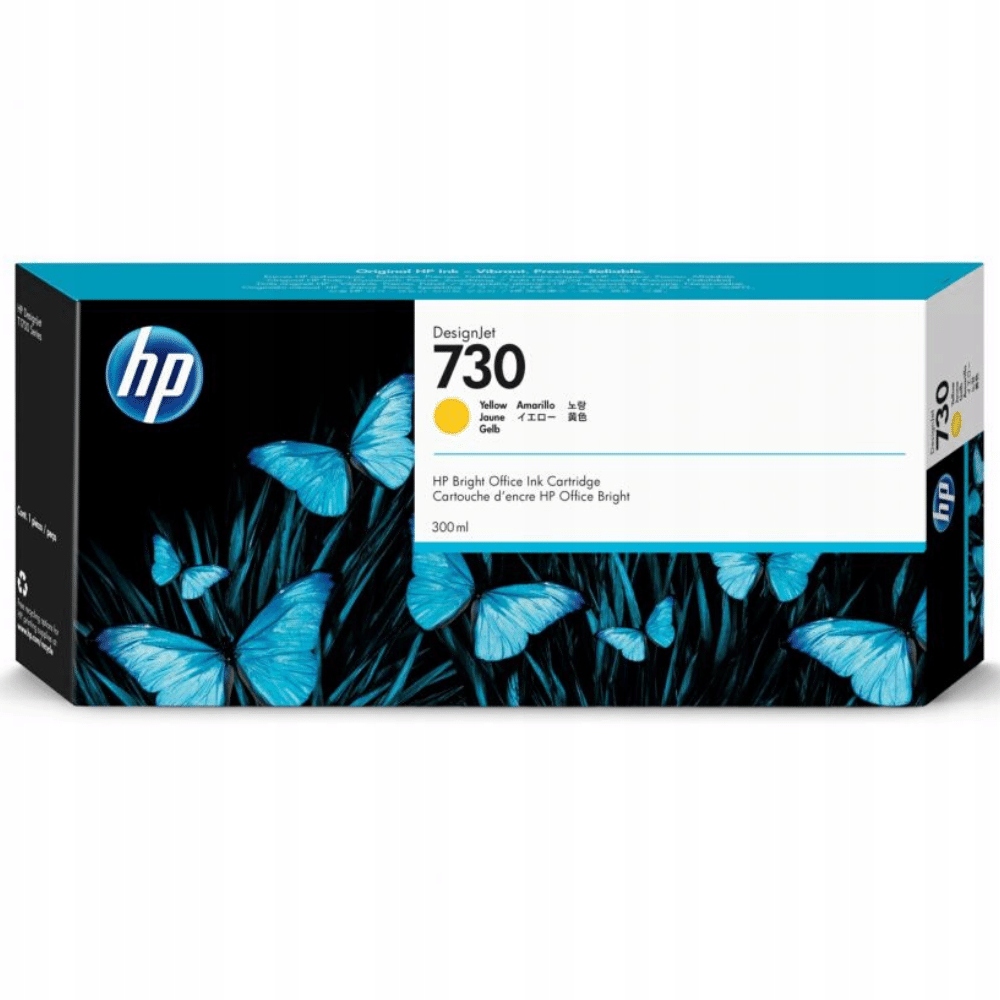 Atrament Hp 730 P2V70A žltý (yellow) 300 ml 08.2023
