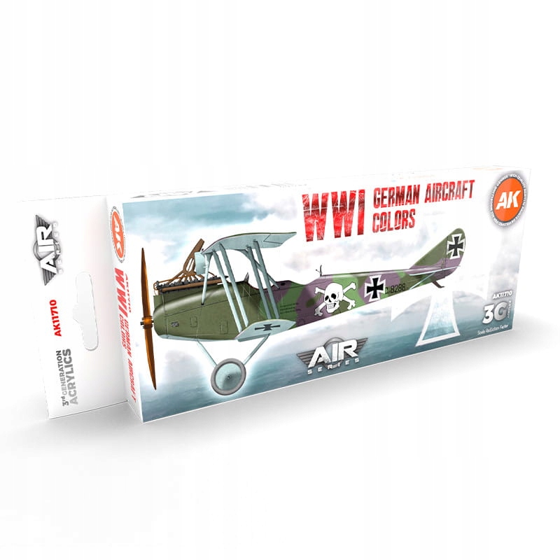 Ak Interactive 11710 Sada barev Barvy německých letadel z 1. světové války