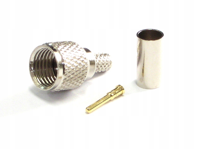 Wtyk mini Uhf zaciskany na przewód RG58