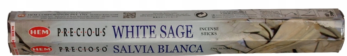 KADZIDEŁKA BIAŁA SZAŁWIA WHITE SAGE HEM 20 szt. EAN (GTIN) 8901810004764