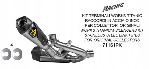 71161PK - DUCATI V4 Panigale STREETFIGHTER-Arrow TITANIUM