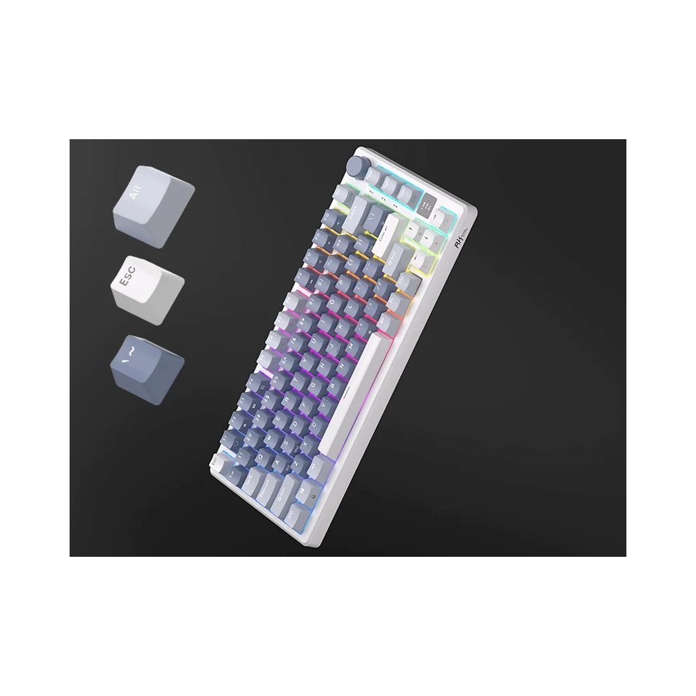 ROYAL KLUDGE RK-M75 Ocean Blue Gaming Keyboard Beige switch — 6