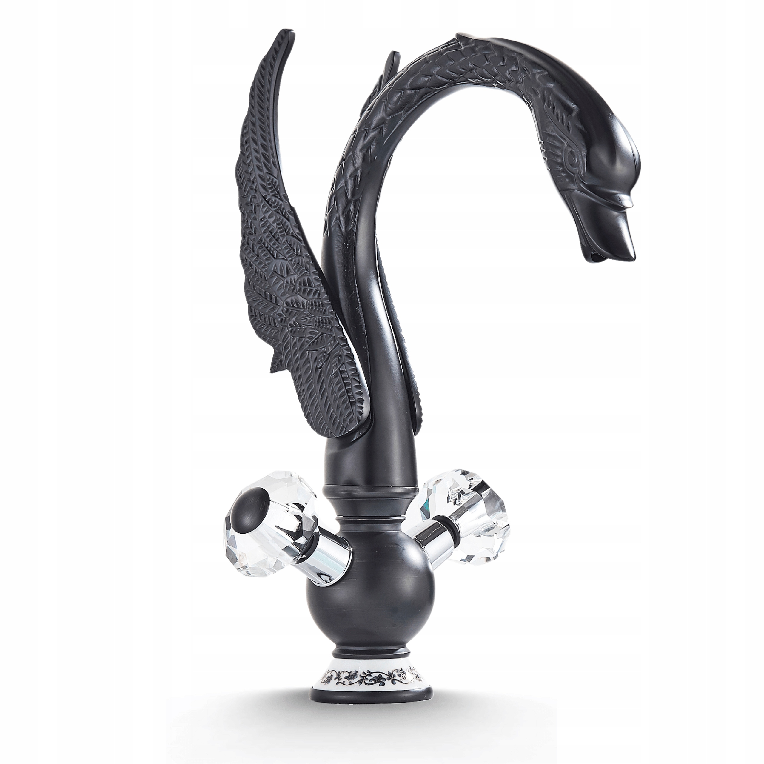 Umyvadlová baterie Baterie do koupelny Černá Vysoká labuť Vysoká Kvalita Ari