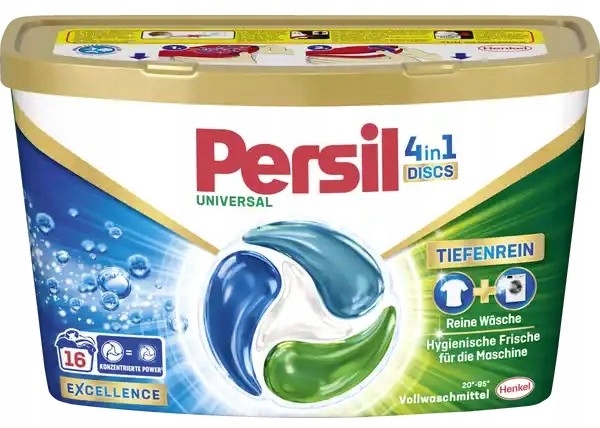 PERSIL 4v1 kapsle na praní UNIVERSAL na bílé prádlo - 16 ks