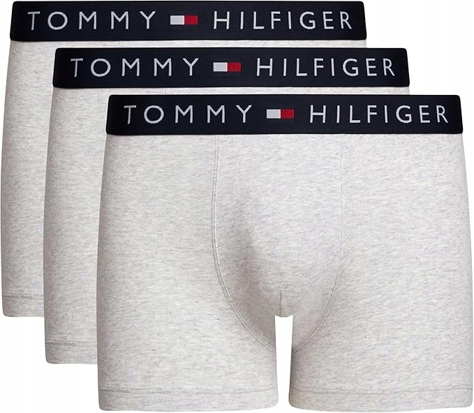 Originální Spodní Prádlo Boxerky Tommy Hilfiger Th 3 Pack Trunk Šedé XL