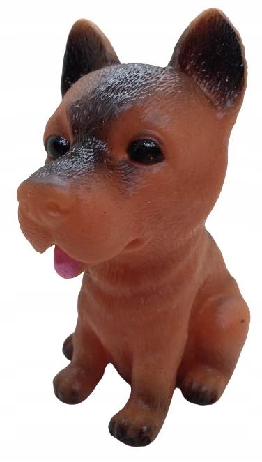 

gumowy gryzak piesek z piszczałką wielkość 8 cm