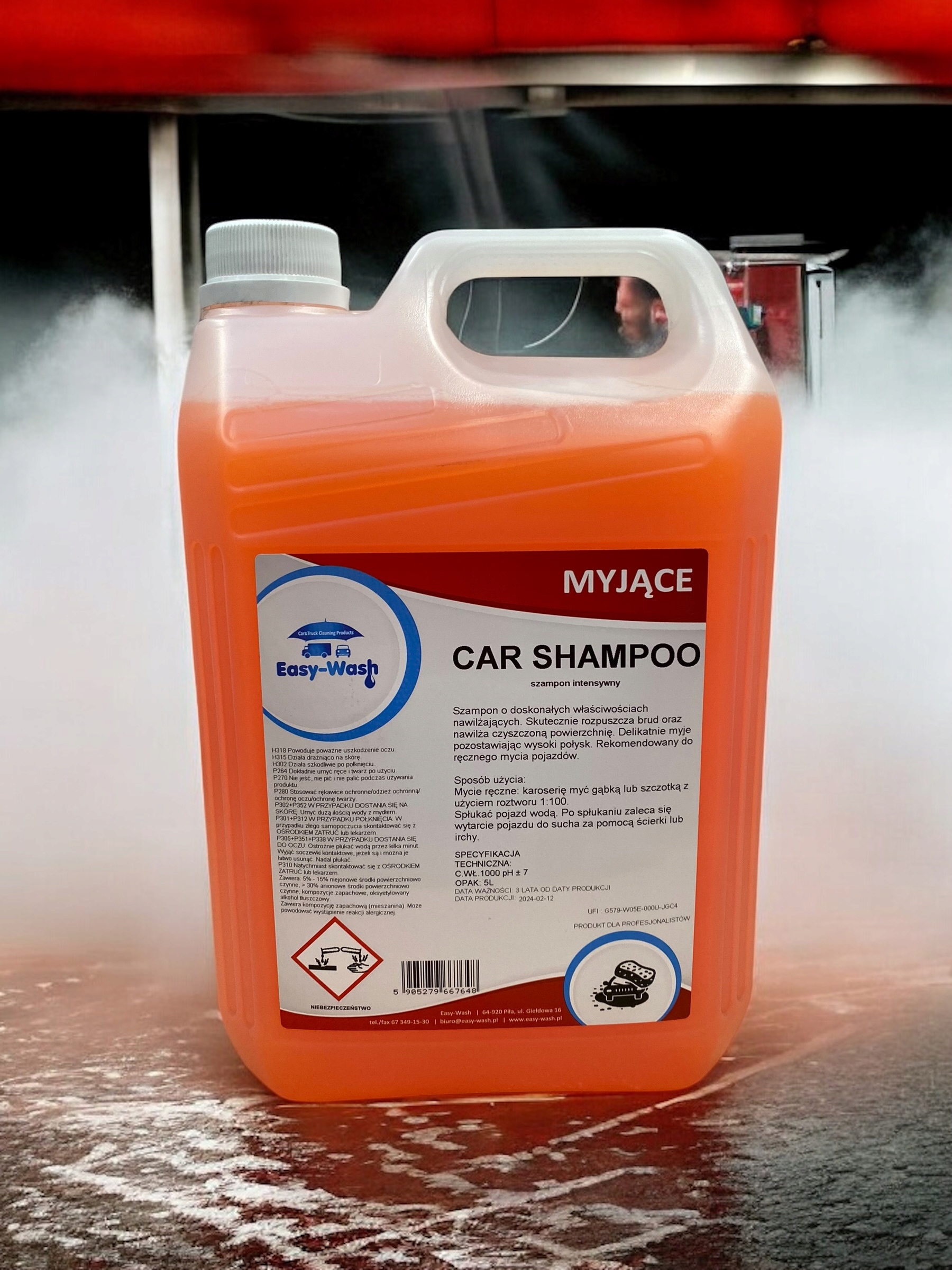 Szampon samochodowy easy-wash CAR 5L połysk