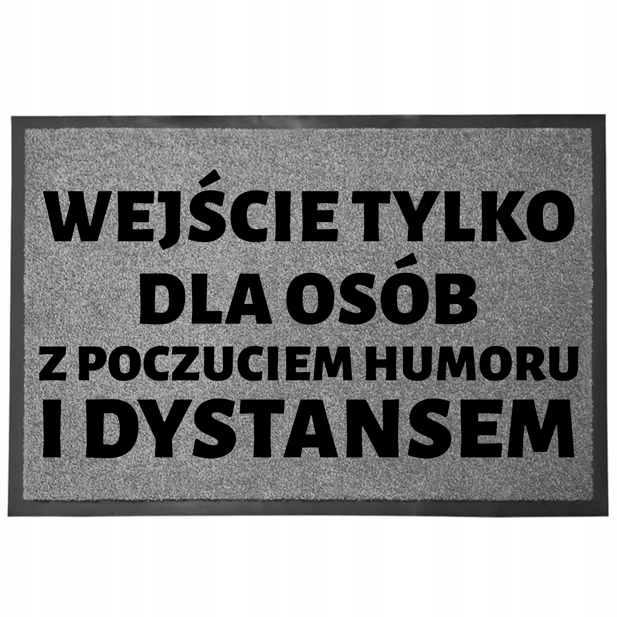 Vstupní Rohožka Šedá 60X40 Pod Dveře Rodinný Vchod Pouze Pro Osoby