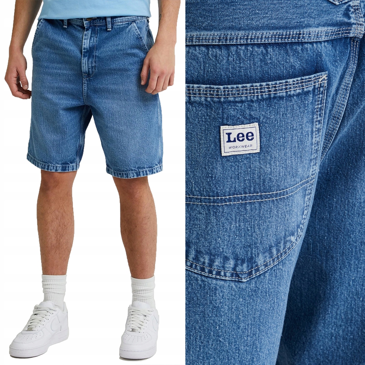 Lee 90'S Short Relax volné krátké kraťasy džínové šortky bez streče W32