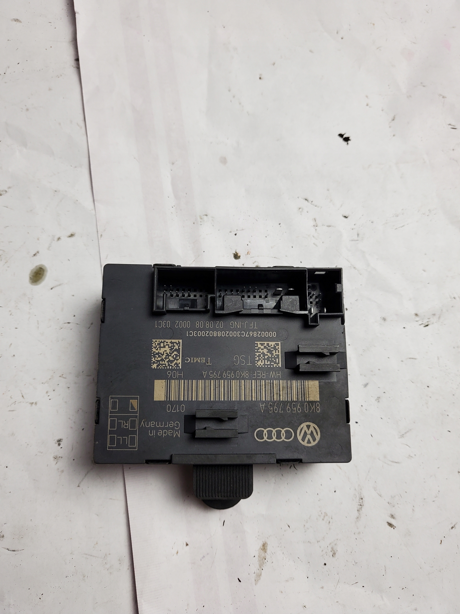 module control unit door left rear part rear AUDI A4 B8 8K OE EU