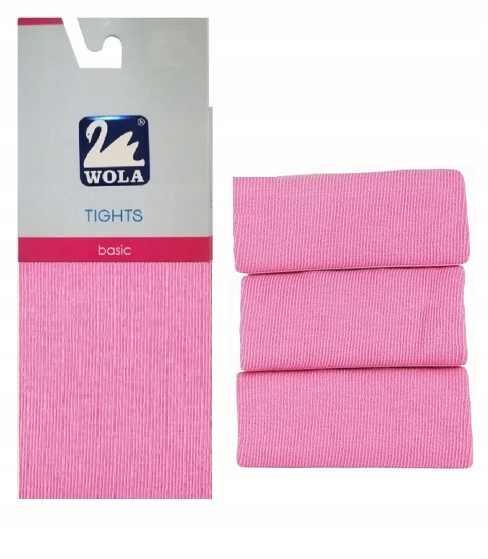 

Wola Basic Rajstopy gładkie bawełniane 62-74 Pink