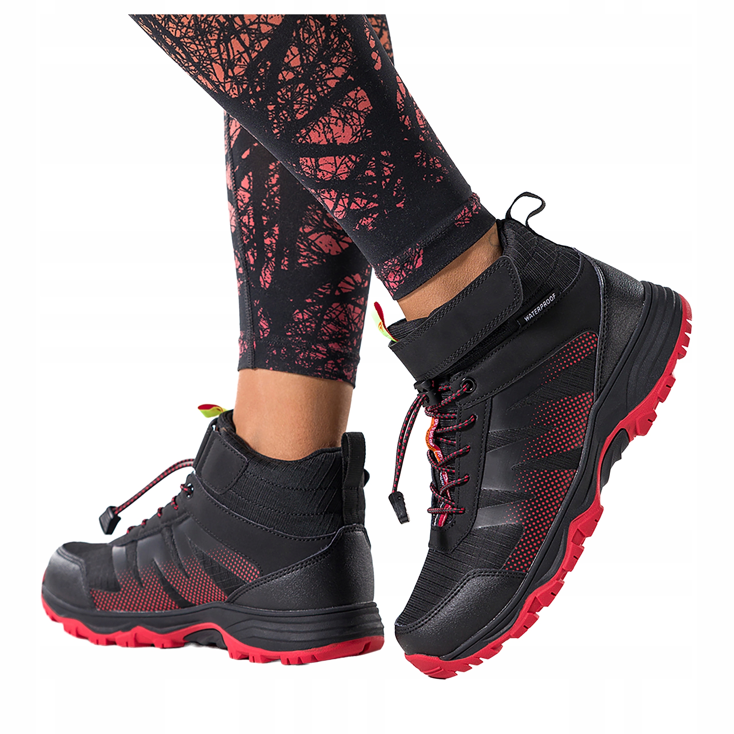 Černé Trekingové Boty Dámské Voděodolné Pásek Na Suchý Zip Sportovní velikost 40
