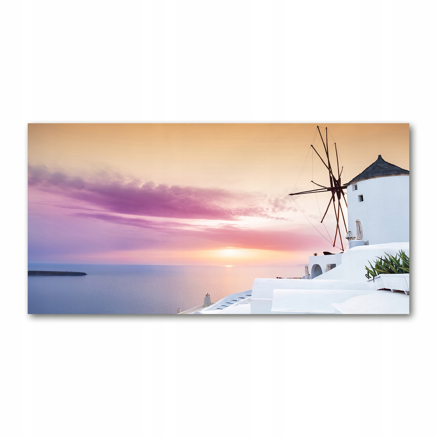 

Foto obraz szkło akryl Santorini Grecja 120X60 cm