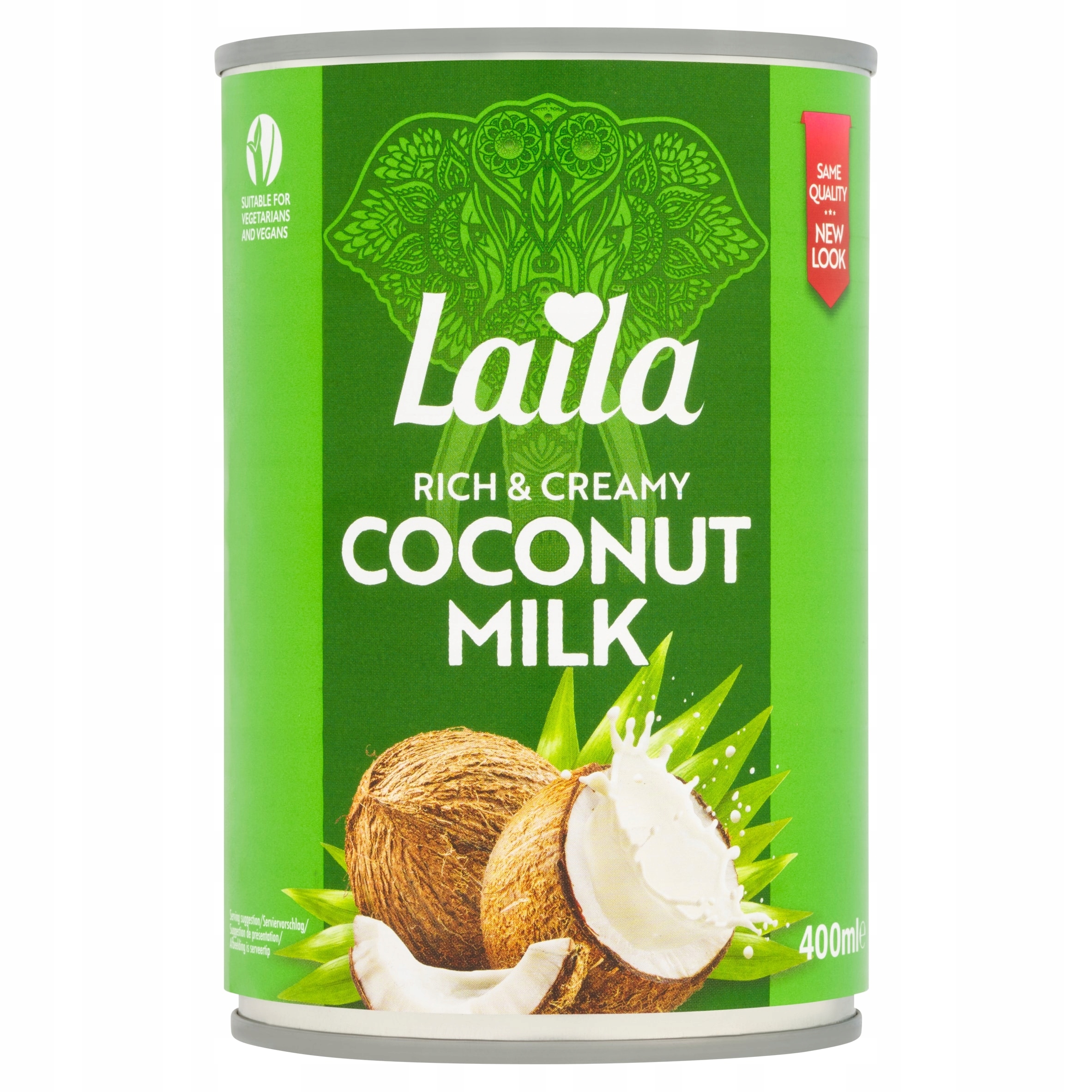 Laila Rich & Creamy Coconut Milk 400ml, Imported from Britain
