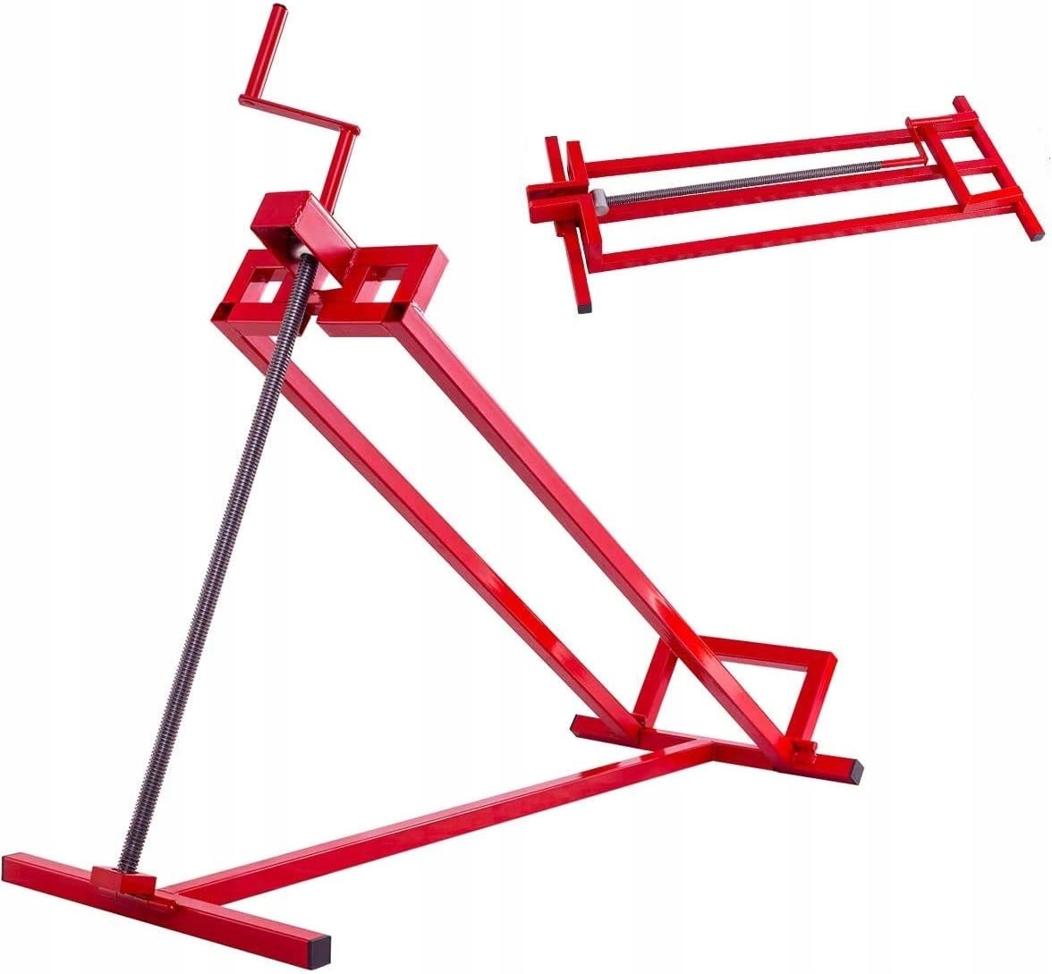 Stojak do kosiarek urządzenia podnoszącego z korbą ręczną czerwony Marka Goplus