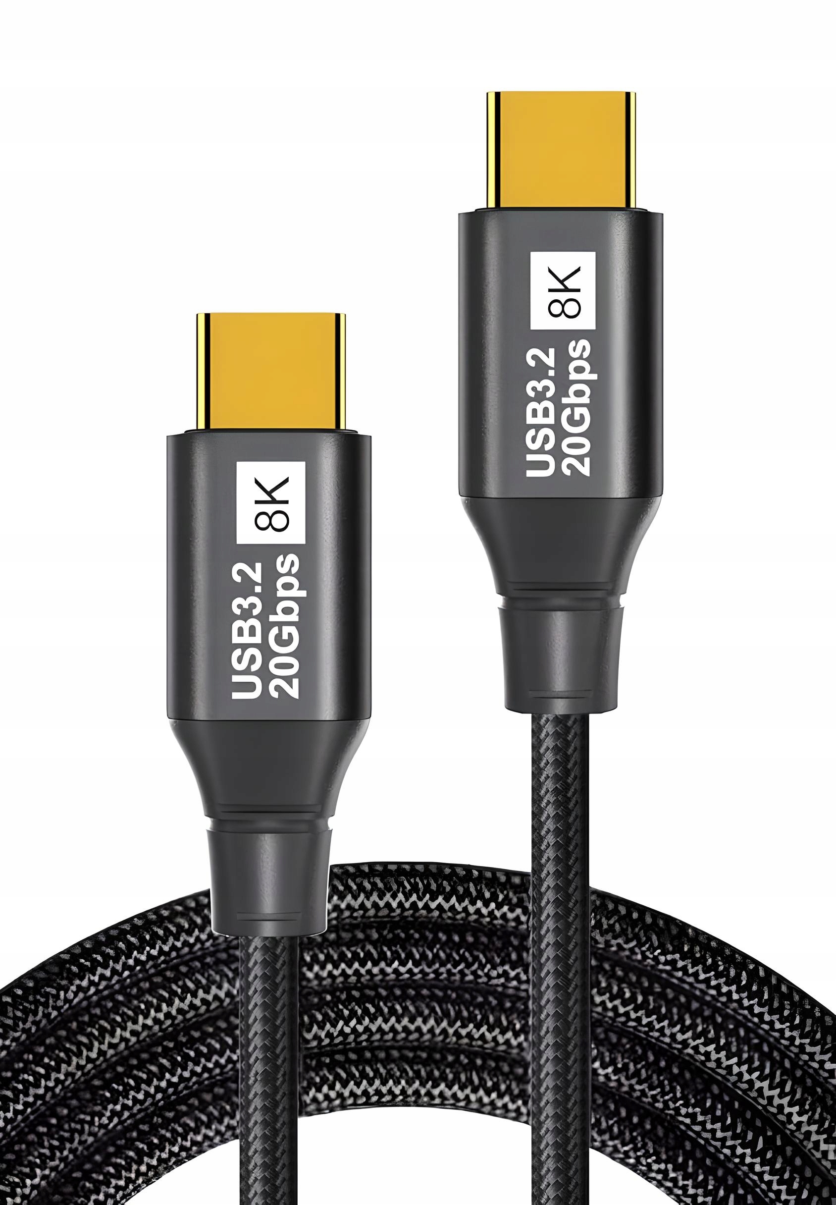 Kabel Usb-c 3.2 Gen 2x2 Thunderbolt 3 100W 20Gbps 8K 4K120Hz Przewód Typ C