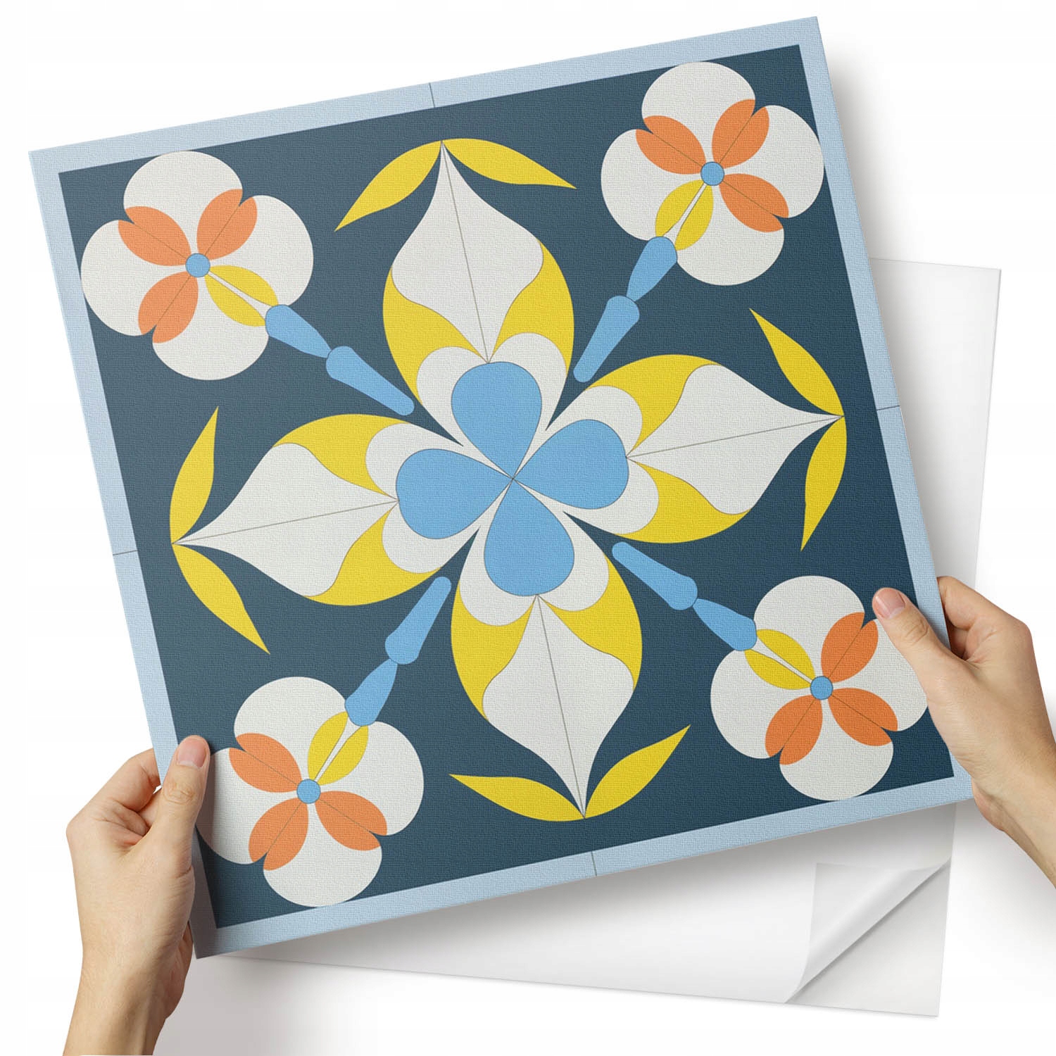 Balíček vinylových panelů s motivem do ložnice Rostlinný design 4x50x50 cm