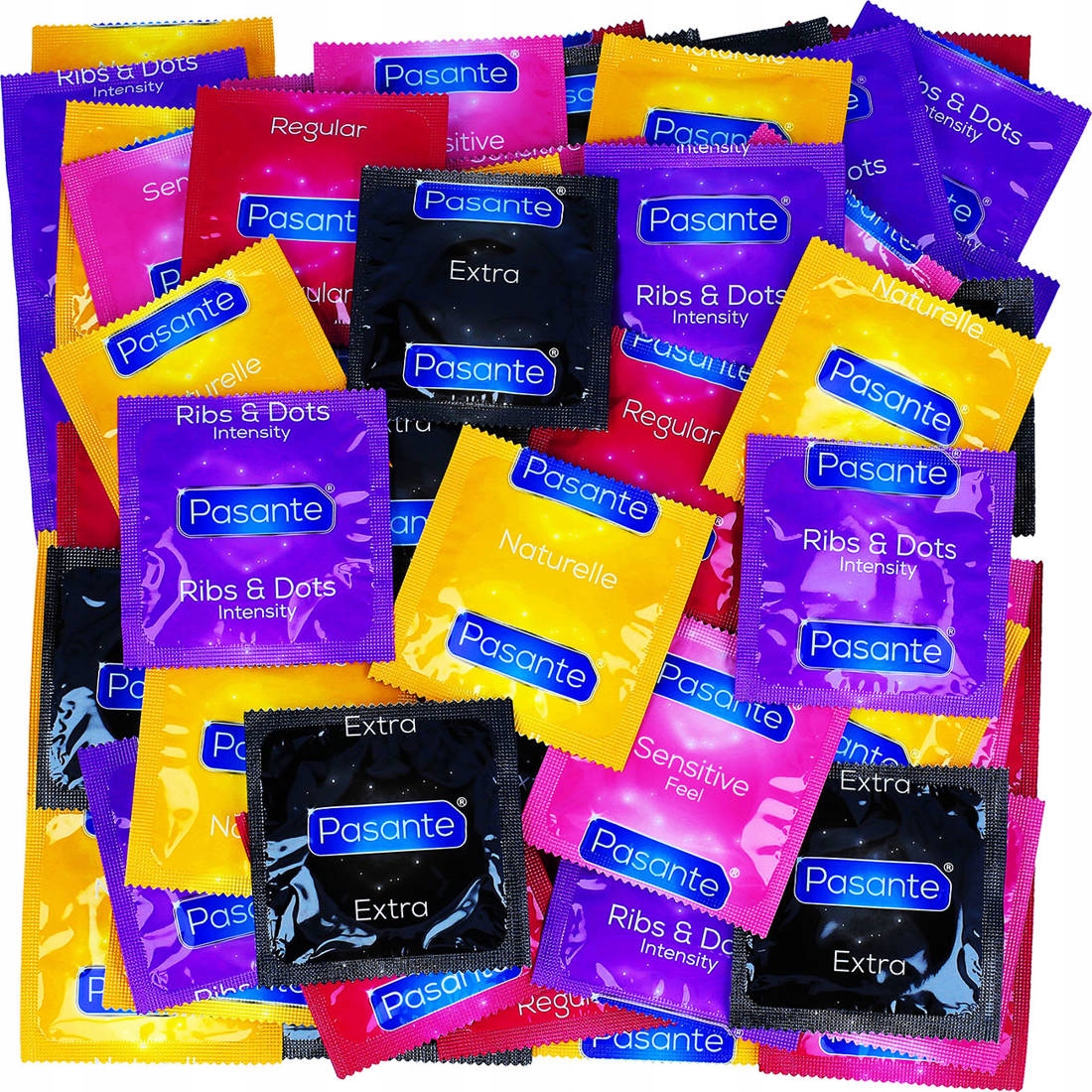 

Wielki Zestaw Prezerwatywy Pasante MIX 100 Sztuk