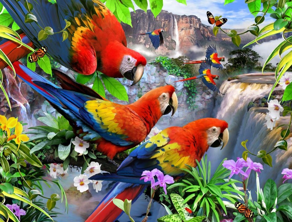 

Puzzle Drewniane Dwustronne – Wyspa Papug M
