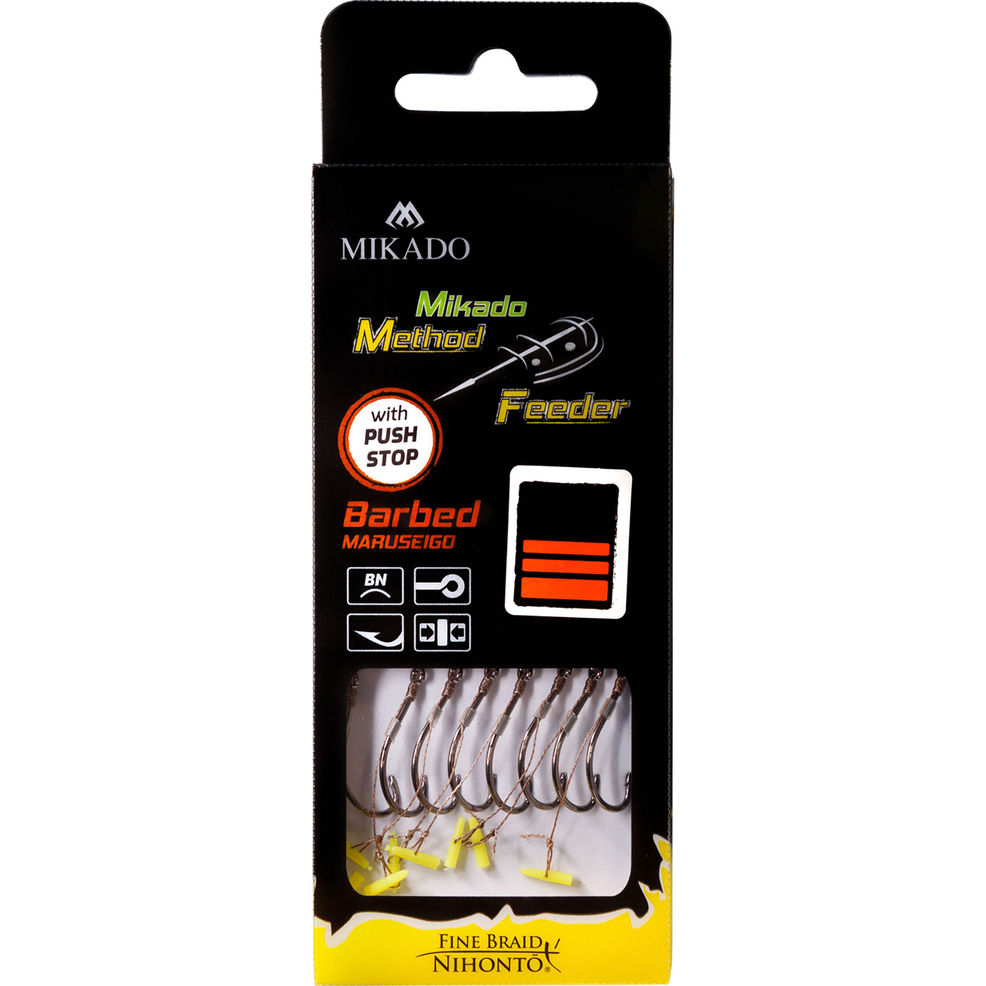 Przypony Z Push Stopem Method Mikado Haczyki r. 12