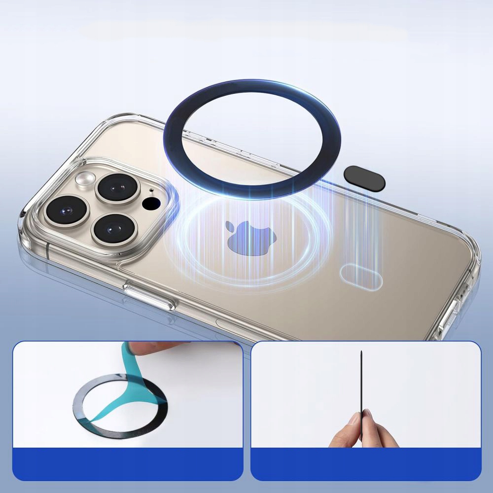 RING ADAPTER BLASZKA DO MAGSAFE NA TELEFON DO ETUI UCHWYTU + POZYCJONER Rodzaj magnetyczny