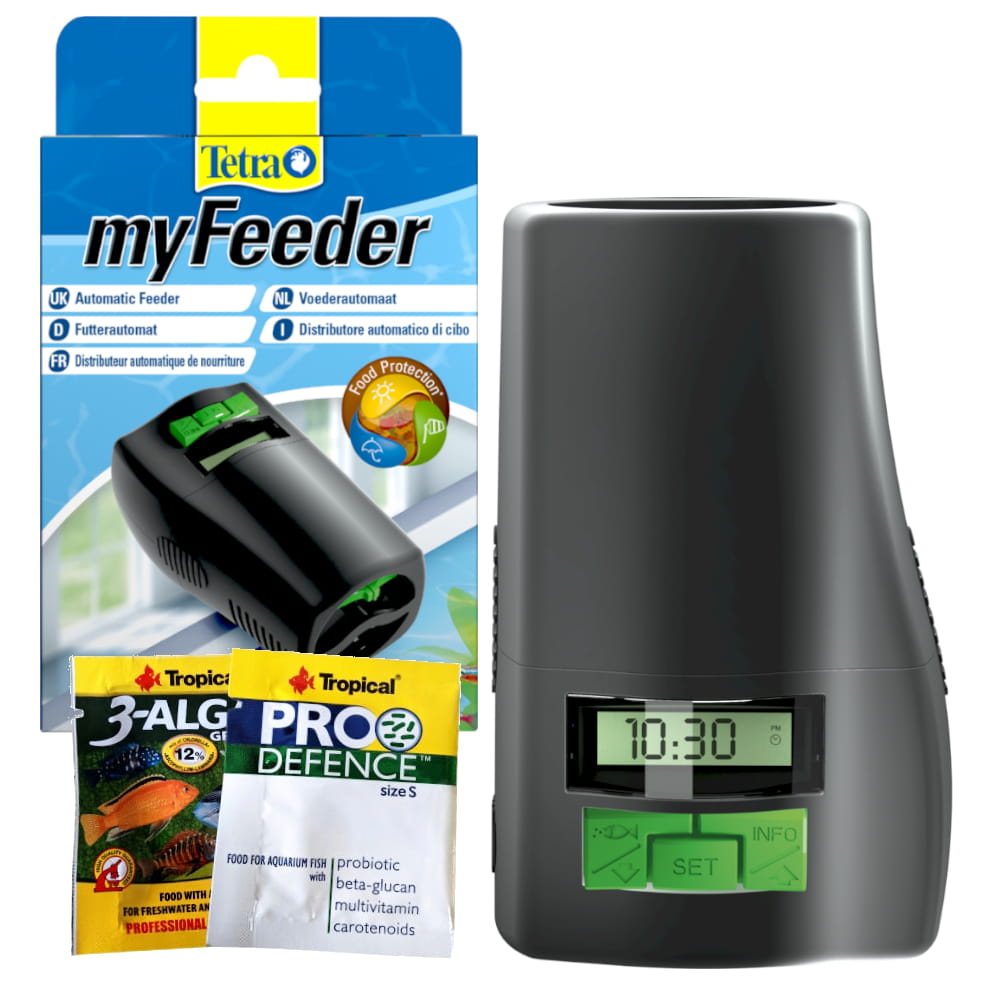 Levně Automatické krmítko pro ryby Na Krmivo Černé Tetra MyFeeder
