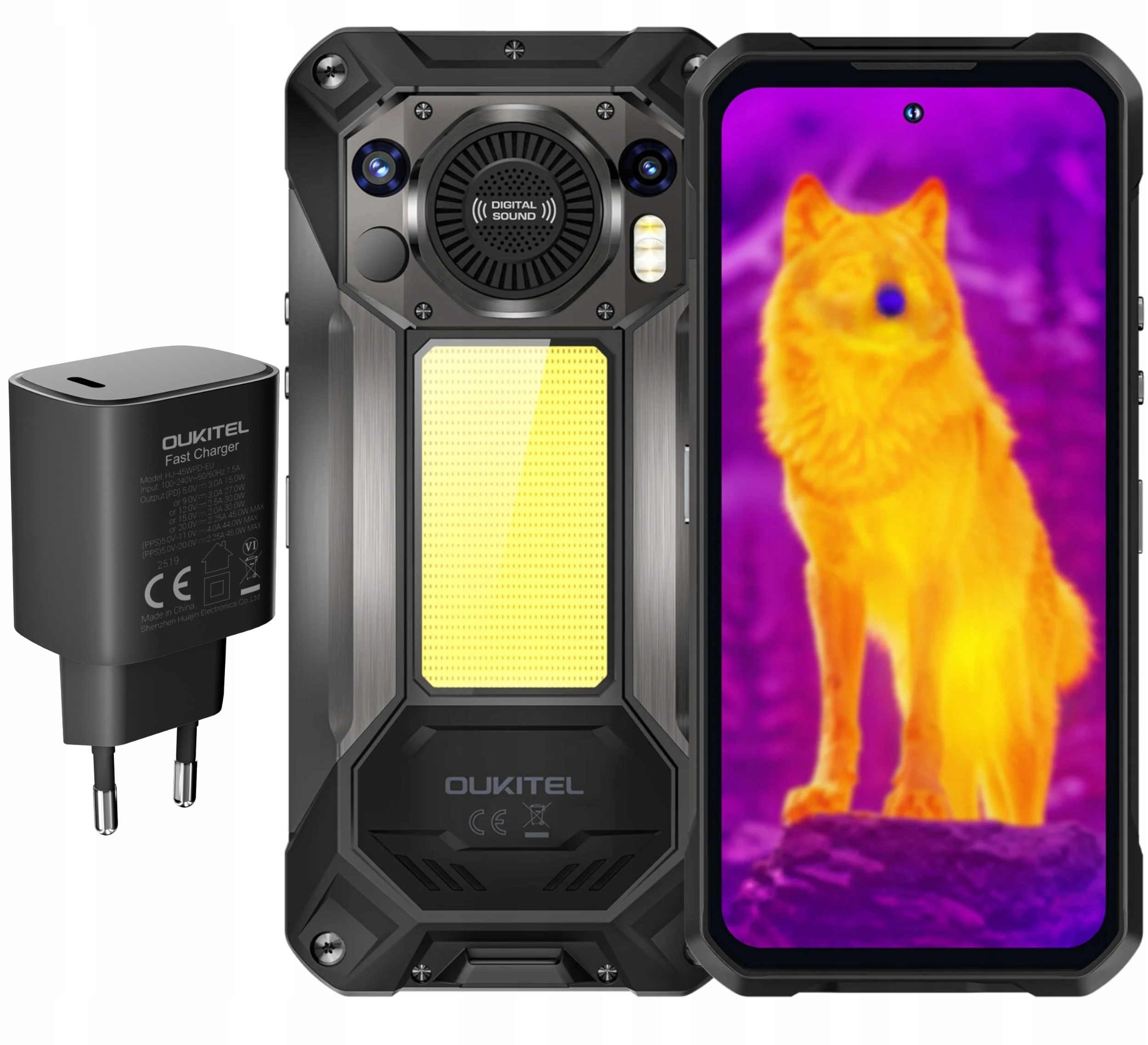 Smartphone Oukitel WP61 Ultra Thermal 5G 12/512GB Android 16 Ładowarka