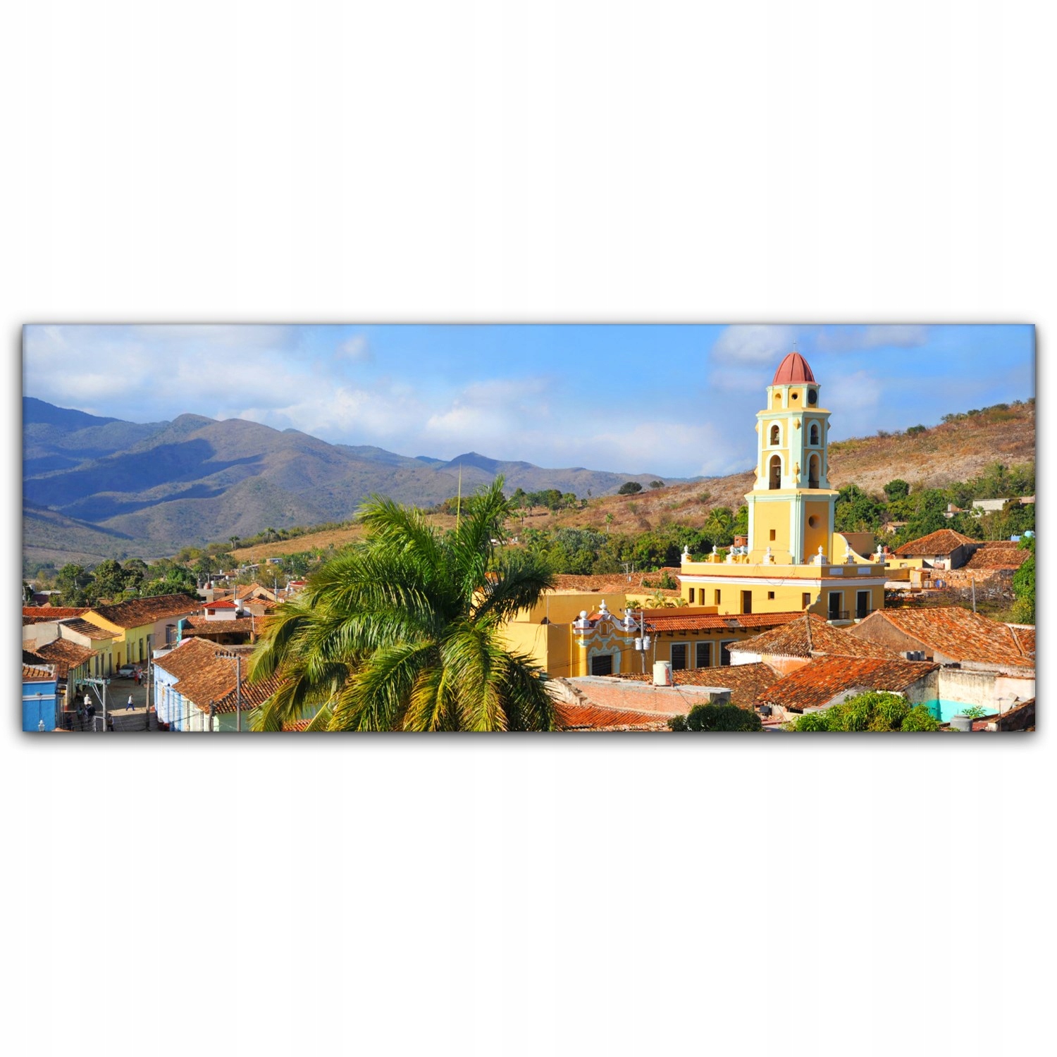 

Canvas do sypialni 125x50 Kościół Góry Krajobraz