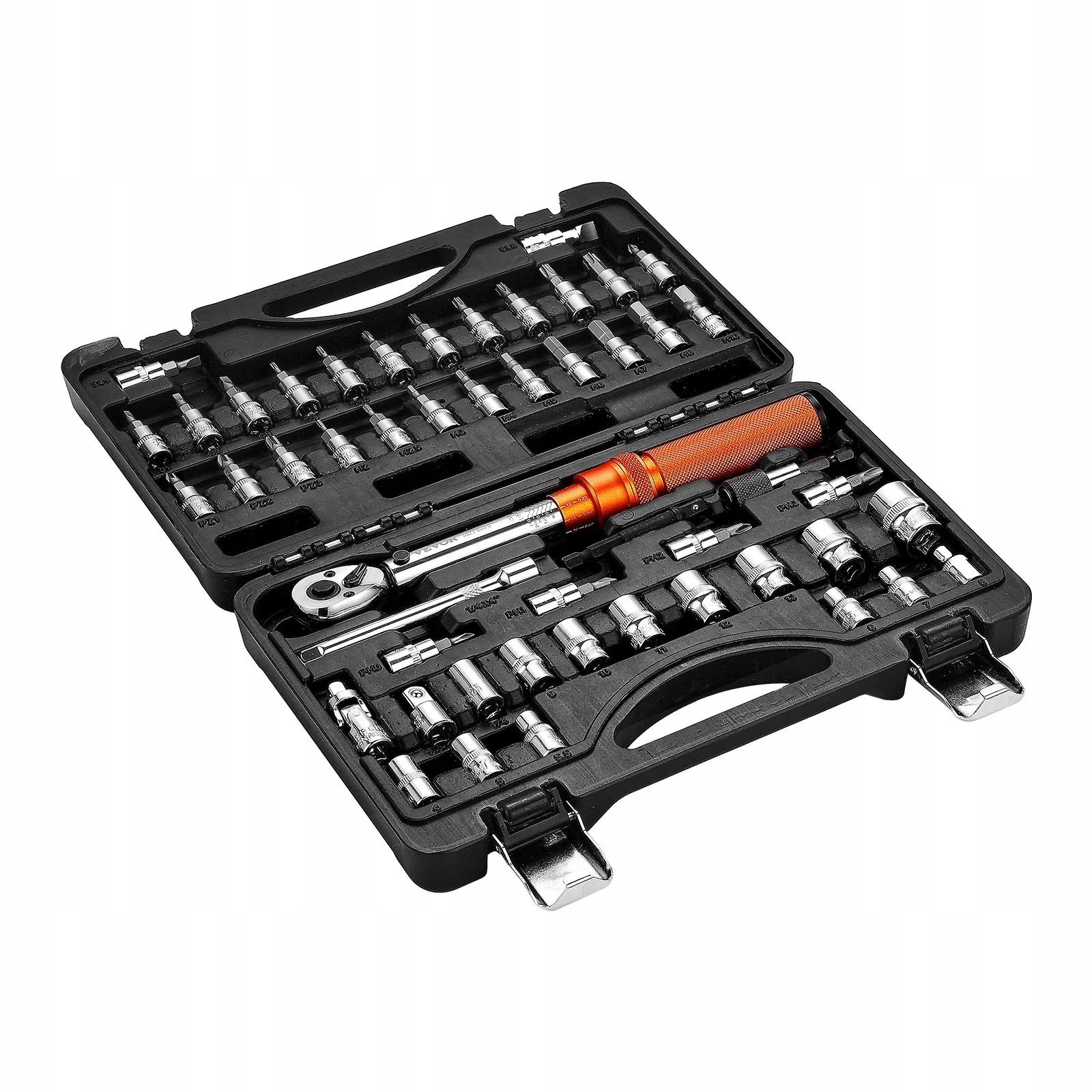 Momentový kľúč 1/4 2,3-27 Nm s bitmi a nástavcami na bicykel