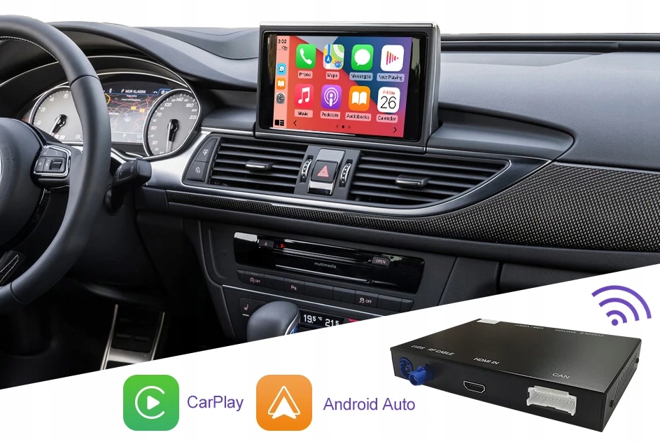 Audi A6 A7 2012-2018 Bezprzewodowy Carplay Android Auto Box