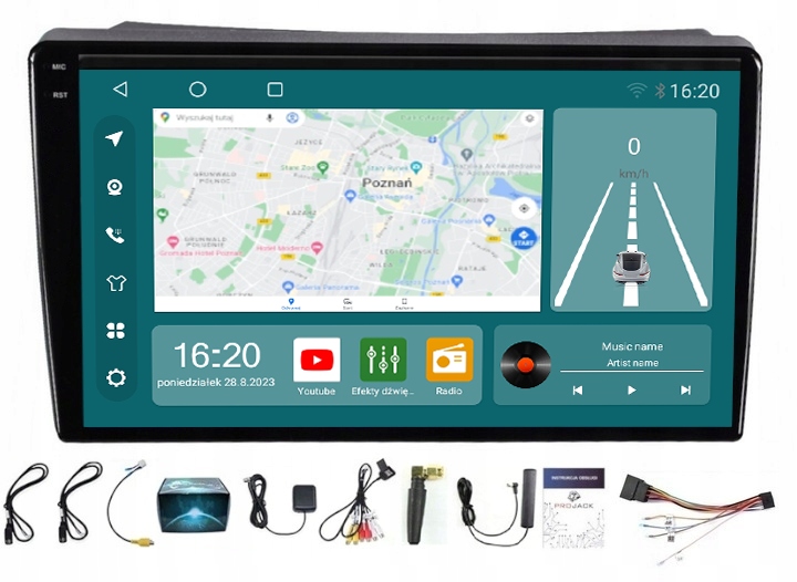 Rádio Android Navigácia Nissan Primastar 2006-2014 Carplay Wifi 8/256GB Sim