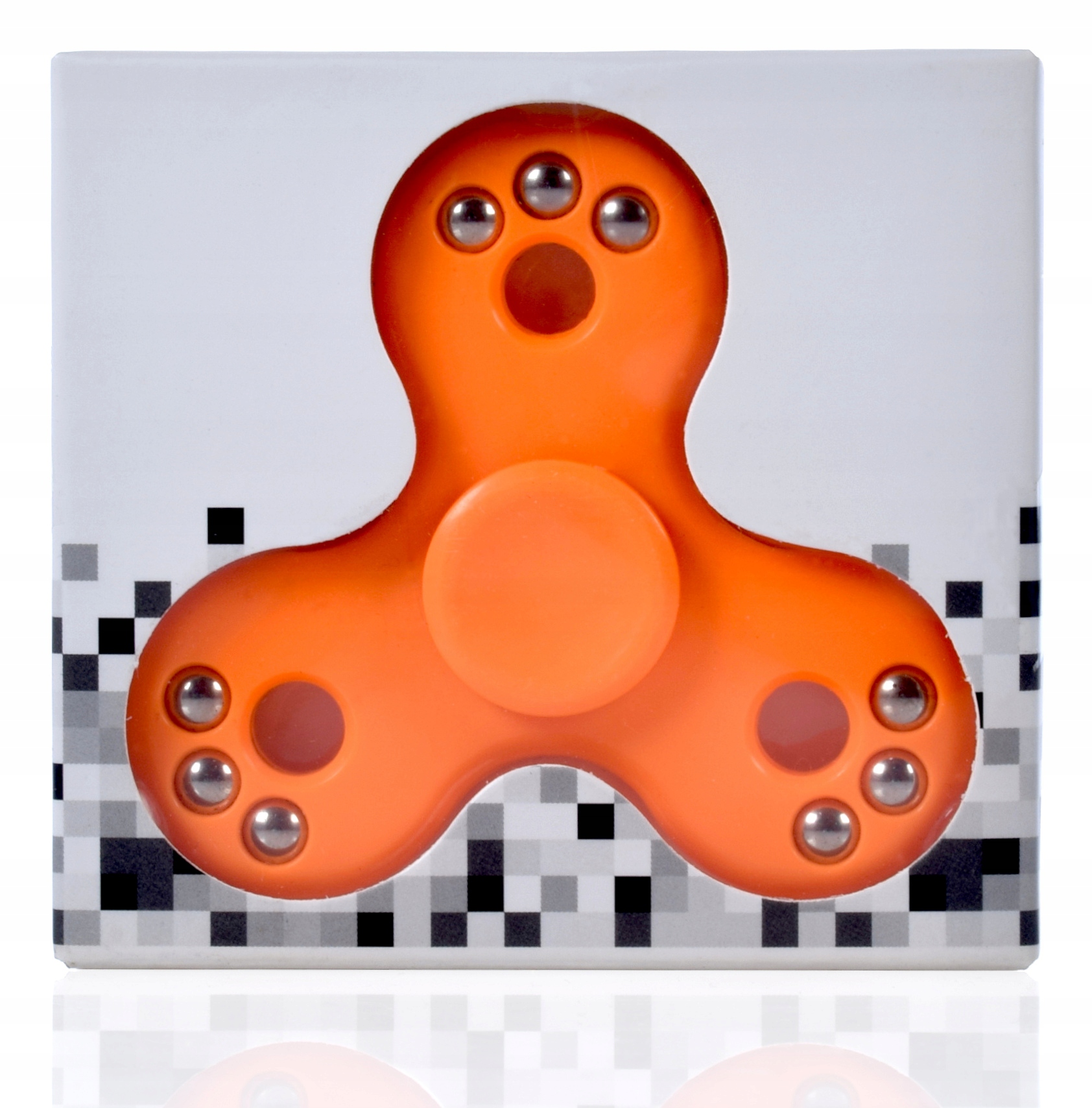 ORGINALNY HAND FIDGET SPINNER POMARAŃCZOWY ZABAWKA Materiał plastik