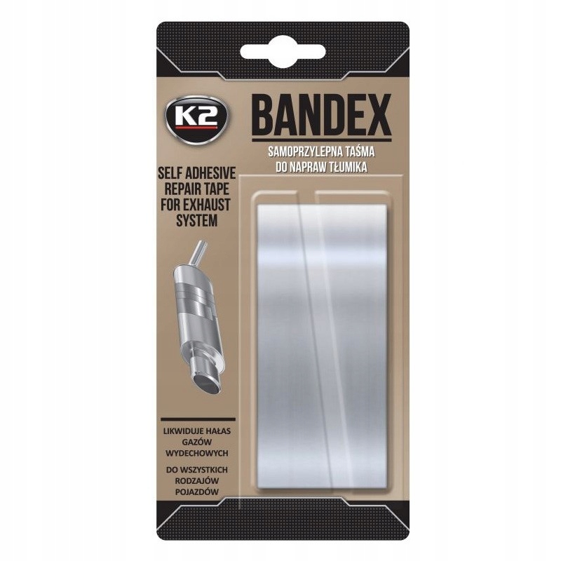 Bandaż Taśma do naprawy tłumika K2 Bandex 5cmx1m