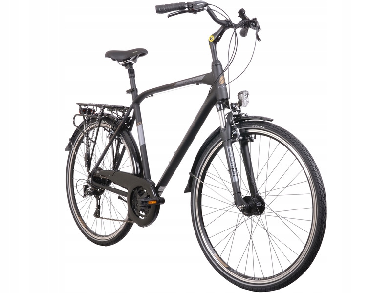 Rower trekkingowy Indiana X-Road 3.0 M23 28 cale męski Czarno-brązowy