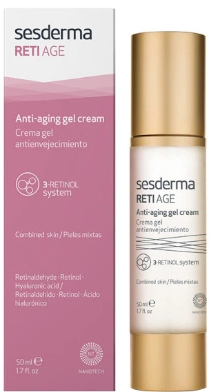 Sesderma RetiAge Gel Cream Kuracja Krem Żel Przeciwstarzeniowy 50 ml