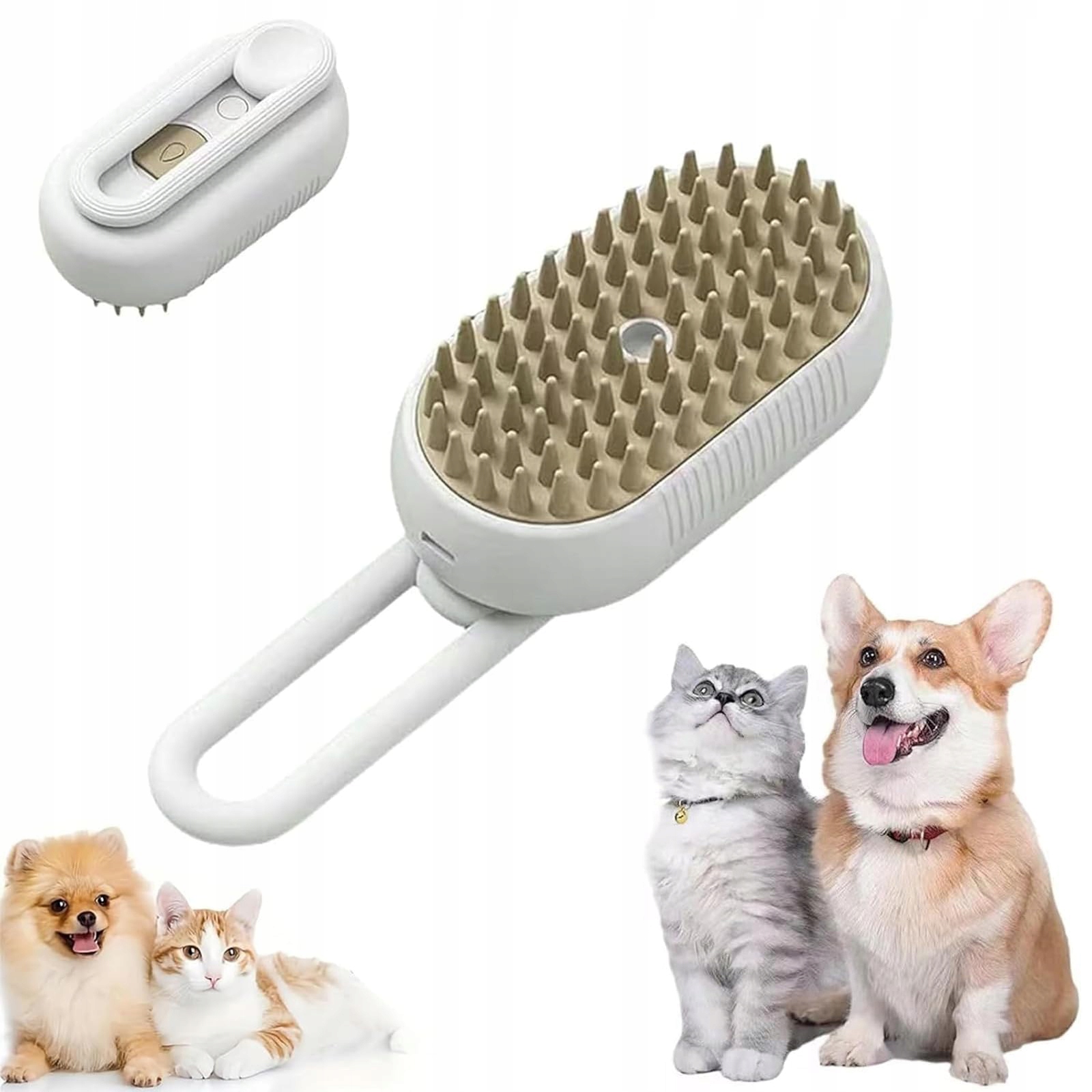 Levně Parní Kartáč Pro Kočky A Psa Zvířat Elektrický Pro Péči O Srst