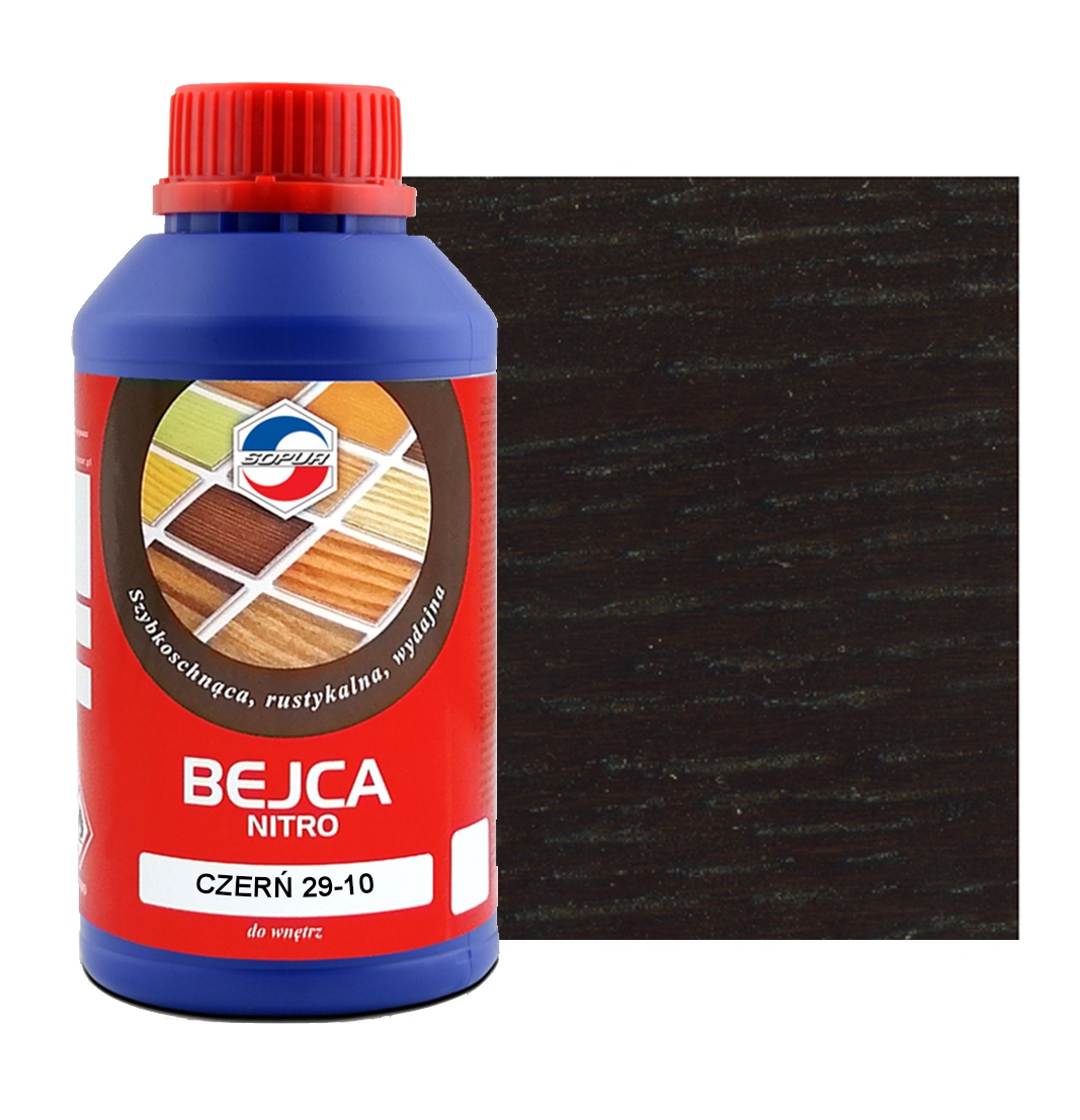 Bejca nitro SOPUR czerń 29-10 500ml 0,5L 2910