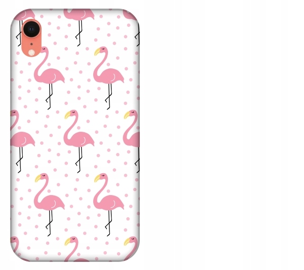 

Etui pokrowiec iPhone Xr Flamingi róz