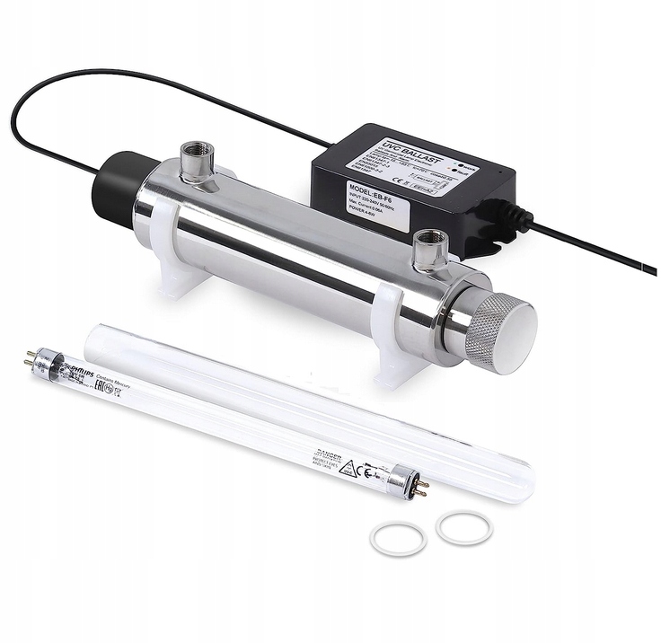 Lampa Vodní Filtr Sterilizátor Uv Lampa Baktericidní 6W Philips Atest Pzh