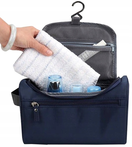 Wisząca Kosmetyczka kuferek na haczyk rozkładana męska damska uchwyt na lot