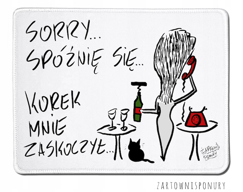 

Podkładka pod mysz ,,Korek'' Żartowniś Ponury