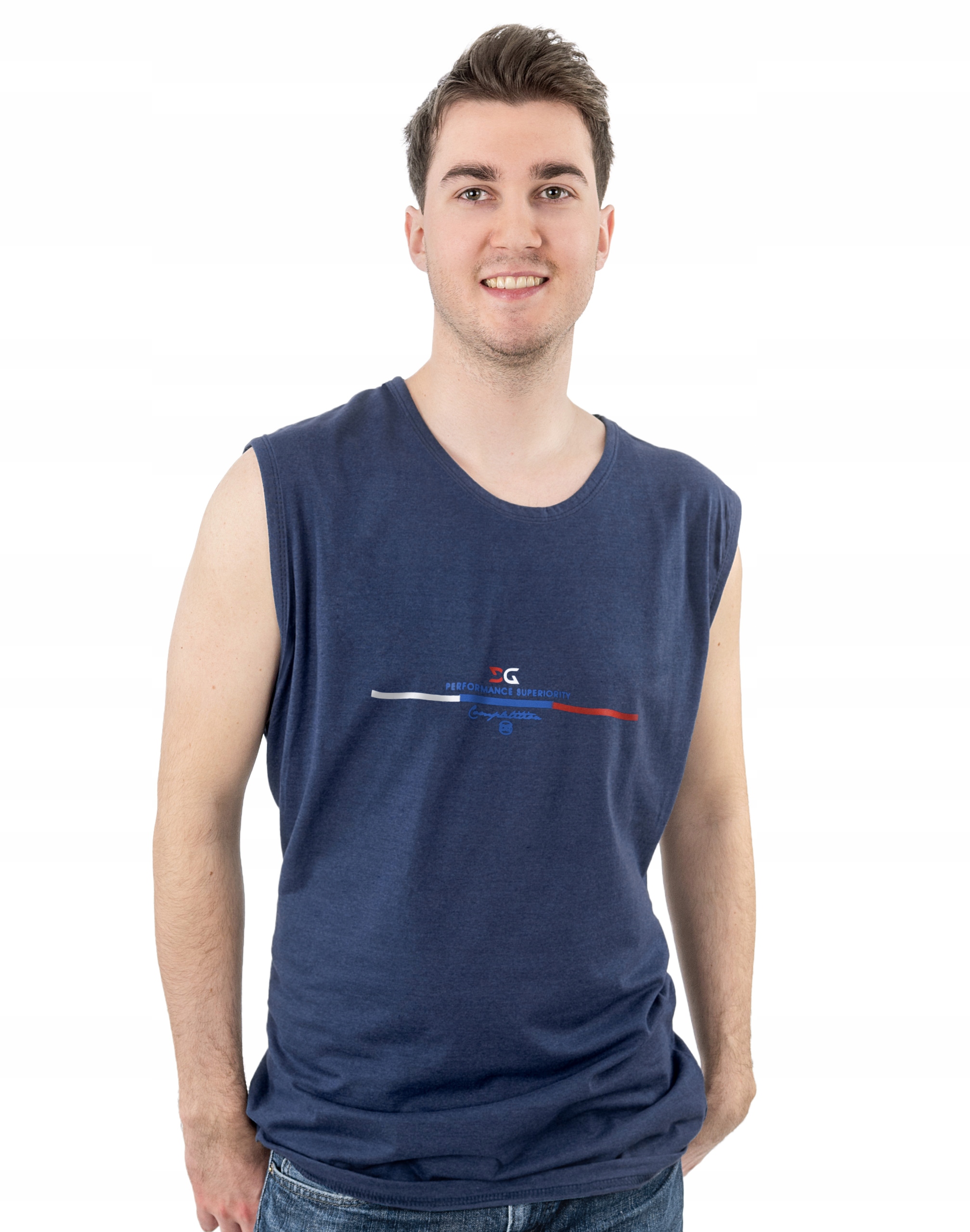 

Duża Koszulka Męska Bez Rękawów TankTop KR03-8 4XL