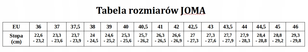 Buty JOMA SUPW2201FG roz.42 Super Copa 2201 FG Długość wkładki 27 cm