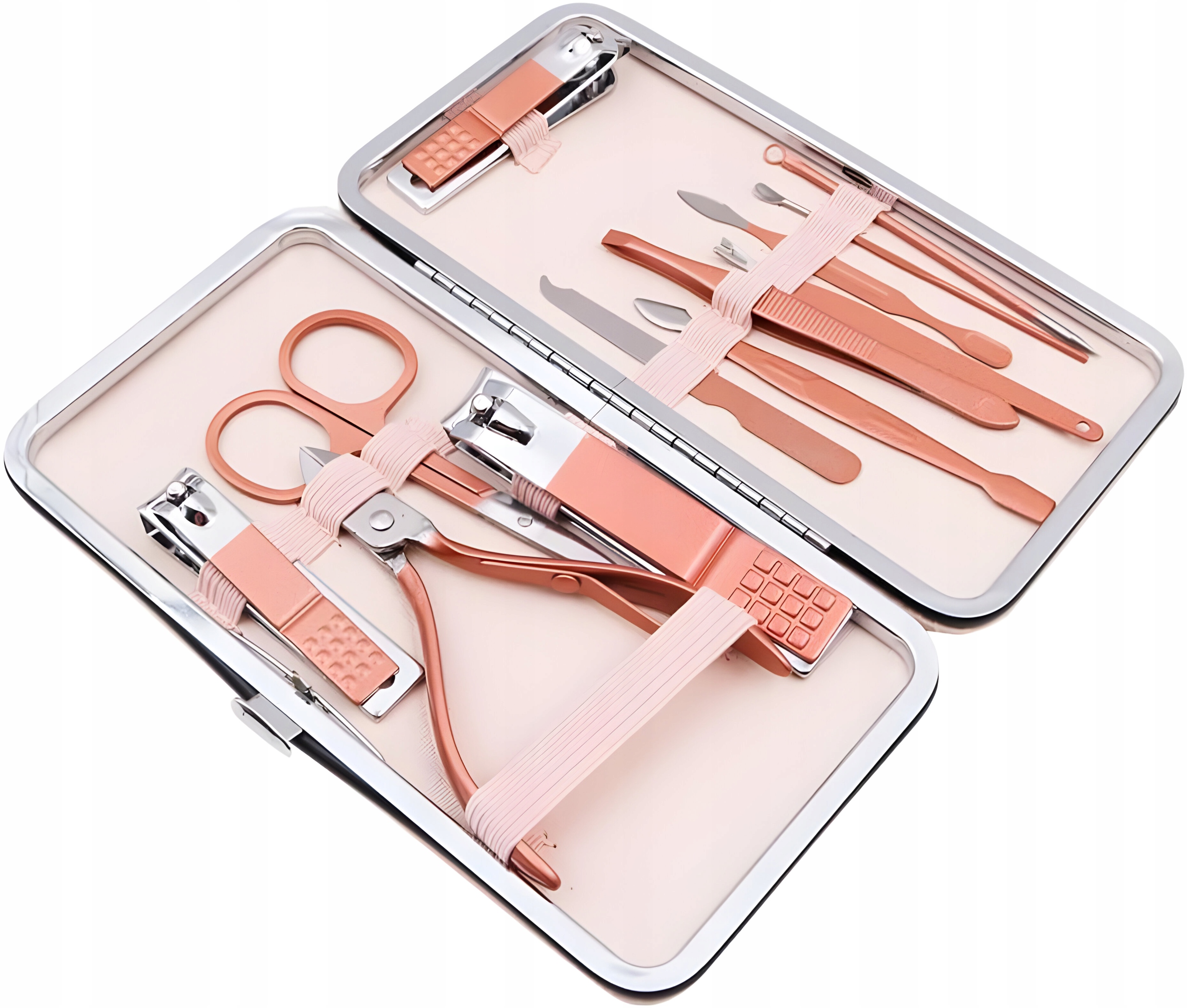 PROFESJONALNY ZESTAW DO MANICURE | 12 SZTUK NARZĘDZI | PIELĘGNACJI PAZNOKCI Wyrób medyczny nie