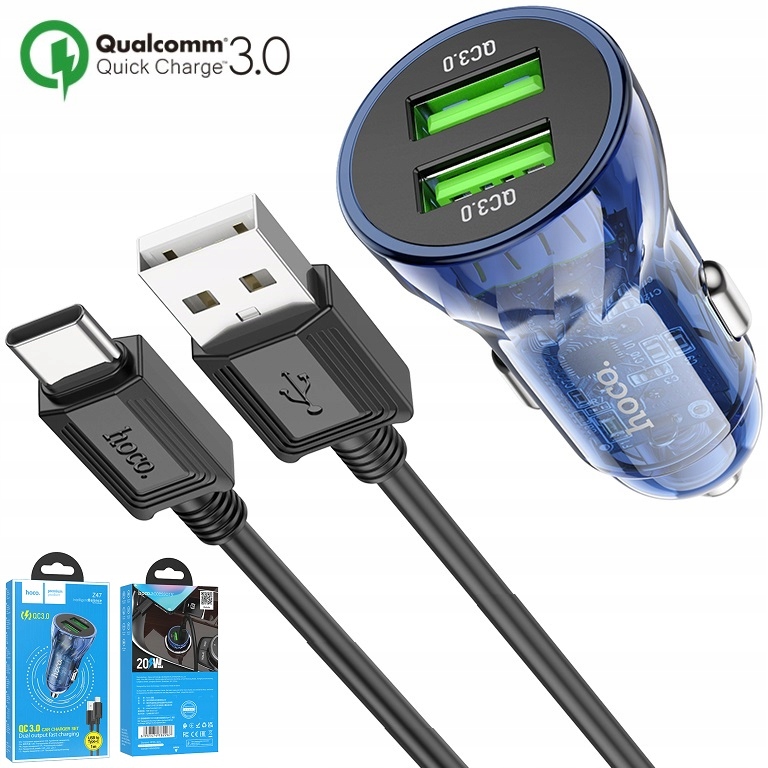 Szybka ładowarka Usb Quick Charge 3.0 QC3.0 3A 18W kabel Typ Typu C Usb-c