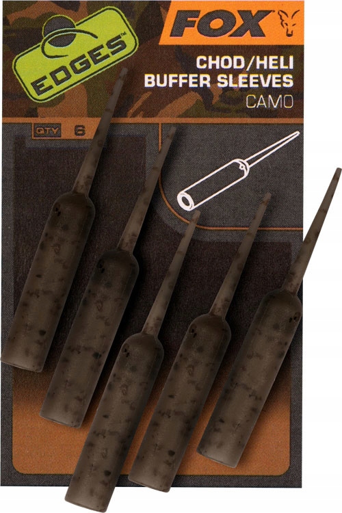 Fox Edges Chod/Heli Buffer Sleeves Camo 6szt.