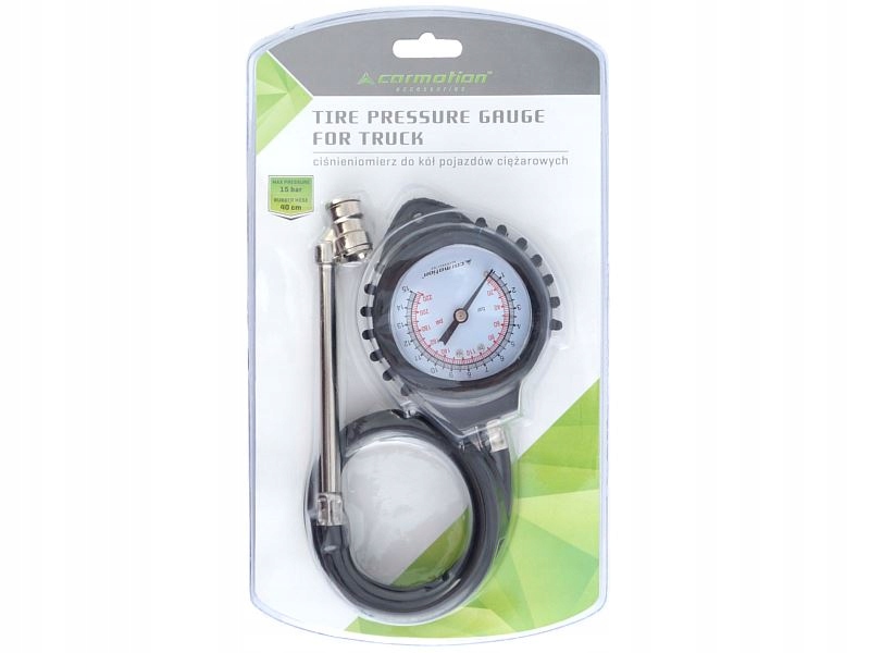 CIŚNIENIOMIERZ do KÓŁ 15 bar BUS TIR MANOMETR Marka Carmotion