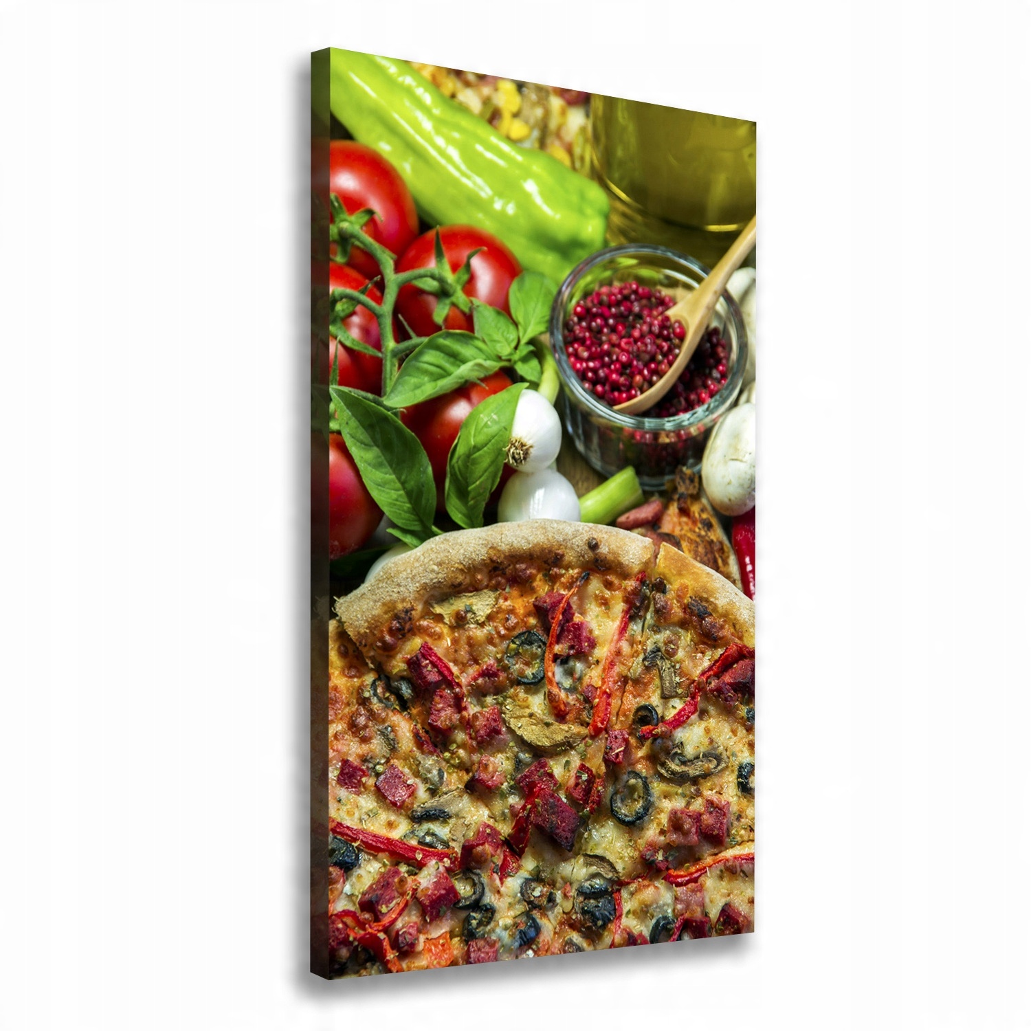 

Foto-obraz zdjęcie na płótnie Pizza 50x100 cm